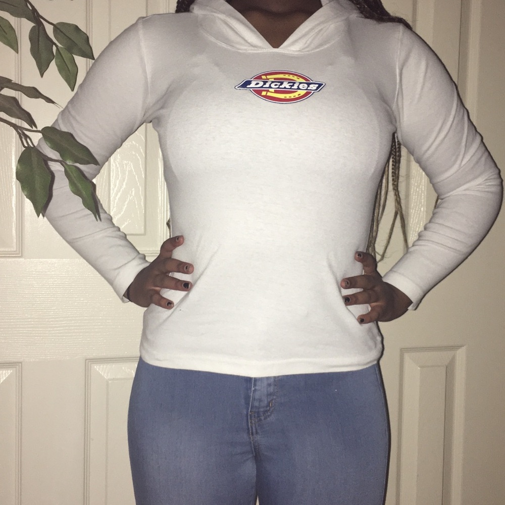 vintage long sleeve dickies shirt+hoodie